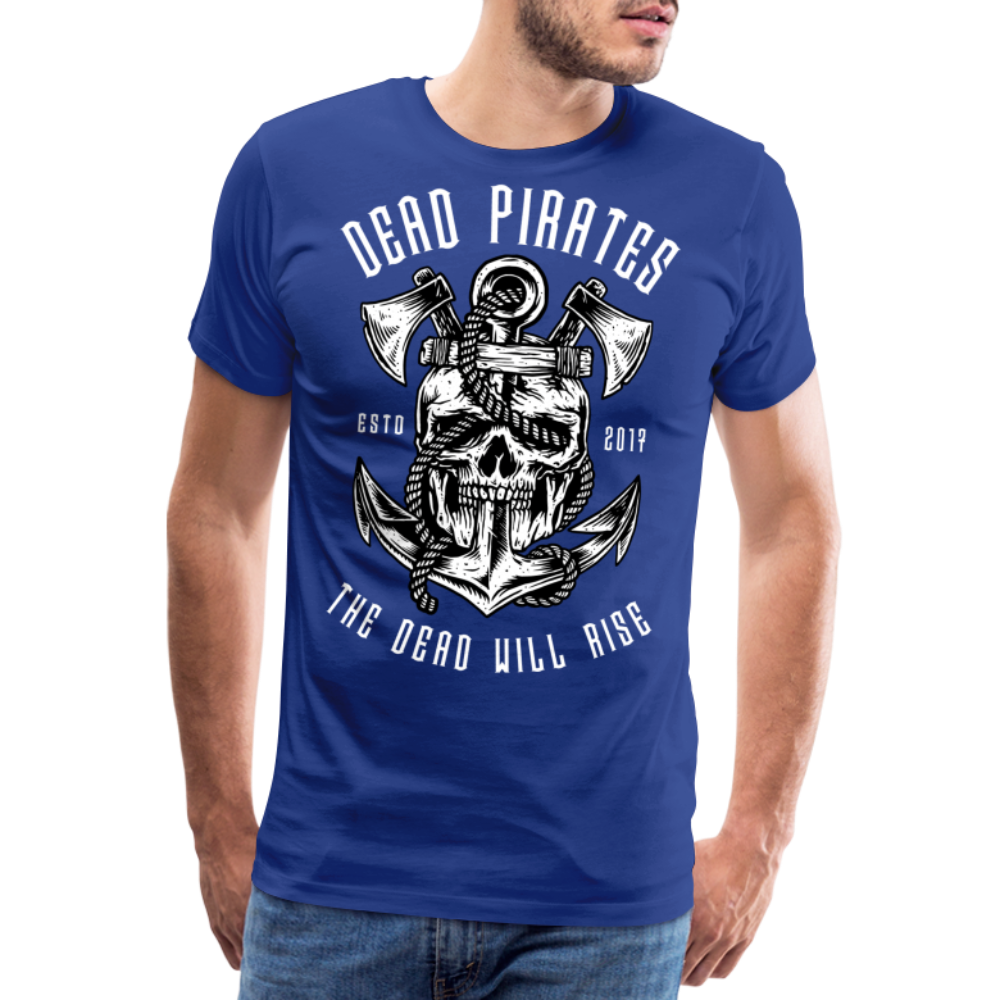 DEAD PIRATES Skull Totenkopf Premium T-Shirt Herren - Königsblau