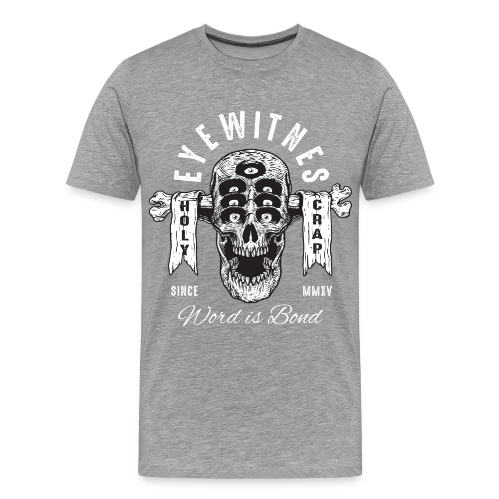 7-EYES Skull Totenkopf Premium T-Shirt Herren - Grau meliert