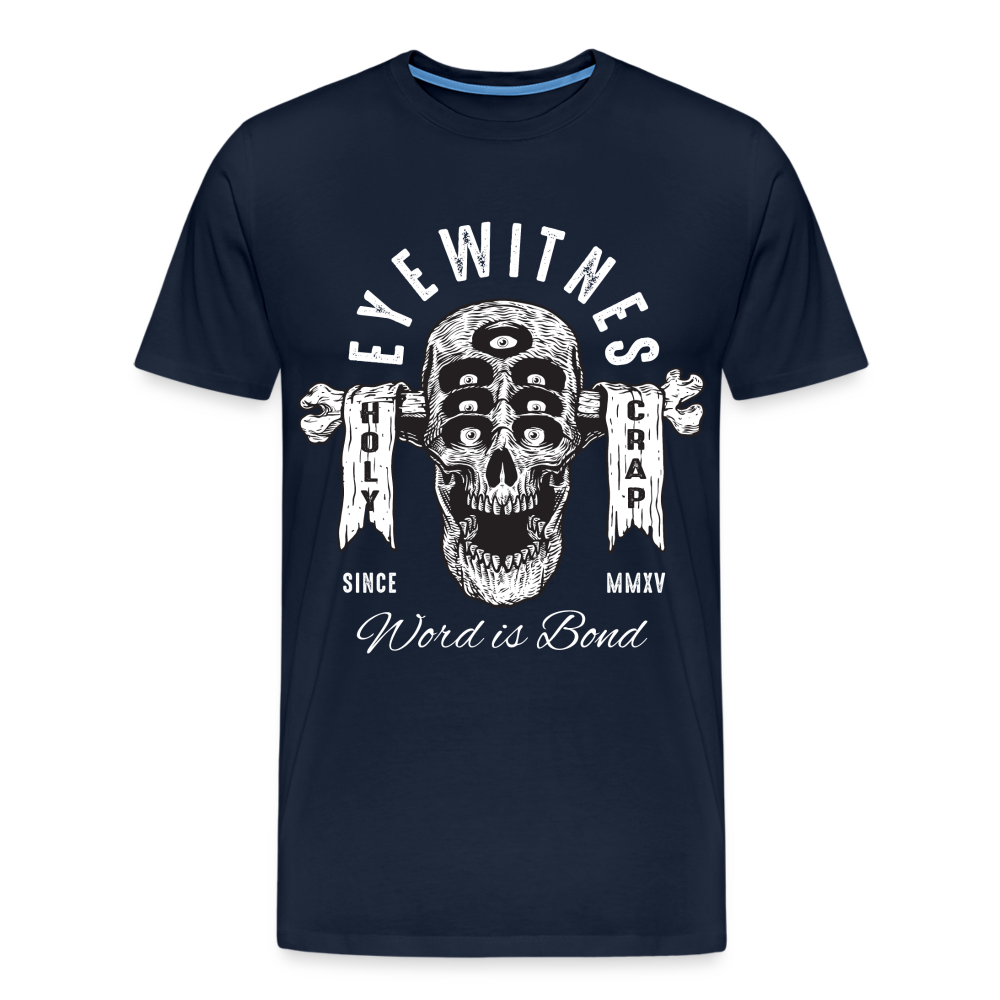 7-EYES Skull Totenkopf Premium T-Shirt Herren - Navy