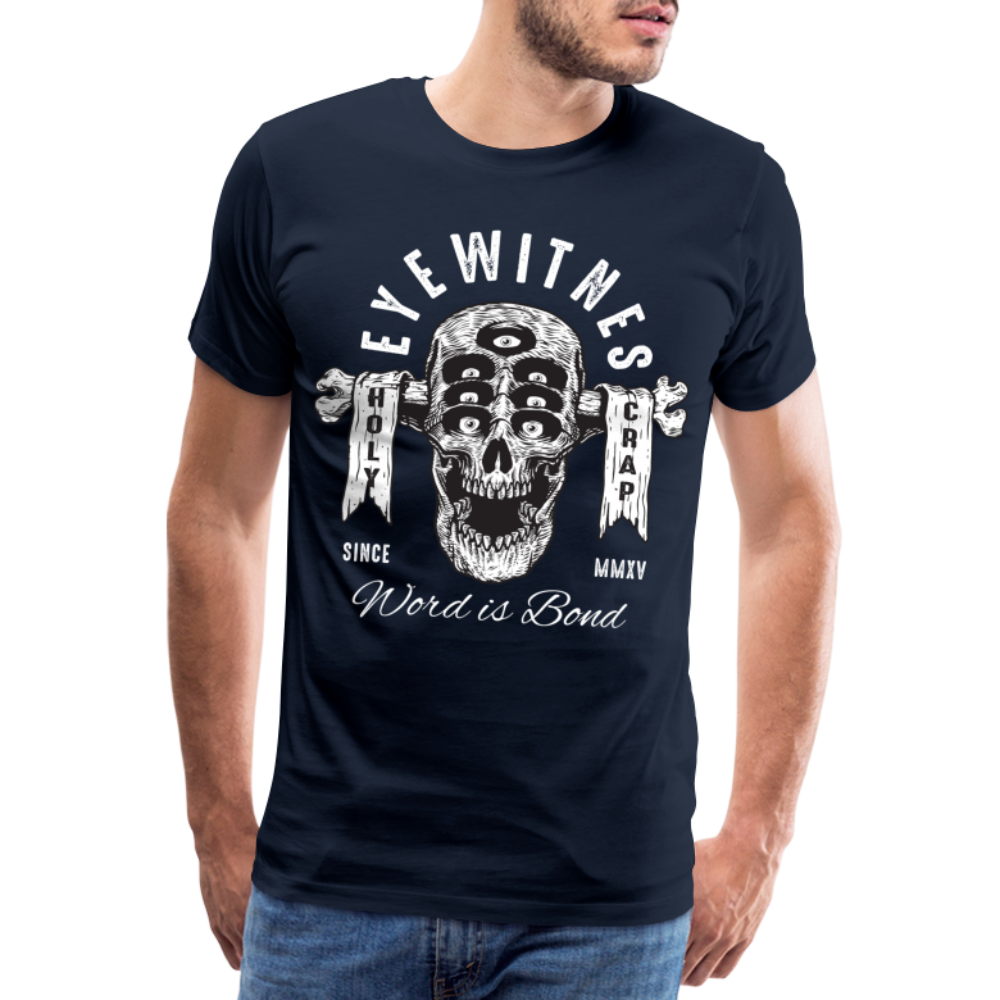 7-EYES Skull Totenkopf Premium T-Shirt Herren - Navy