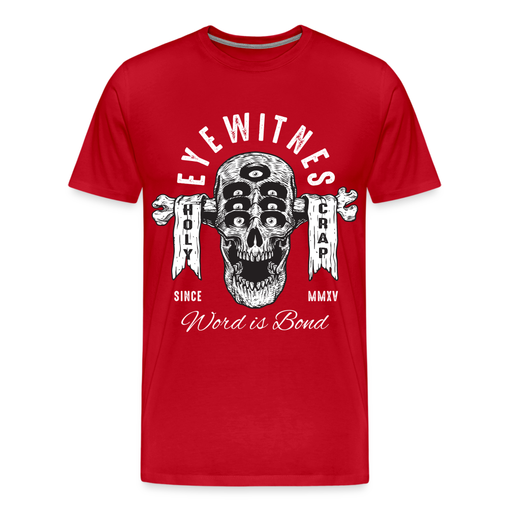 7-EYES Skull Totenkopf Premium T-Shirt Herren - Rot