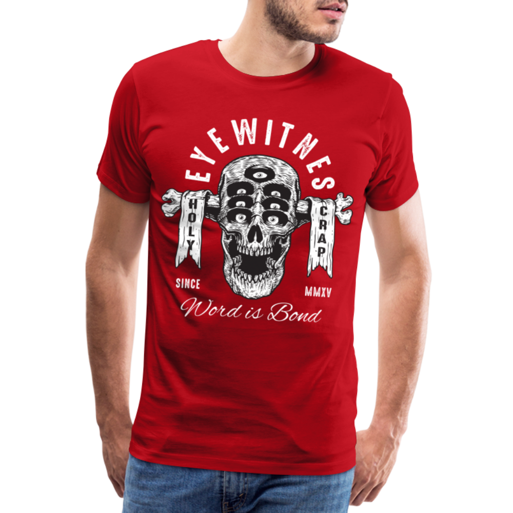 7-EYES Skull Totenkopf Premium T-Shirt Herren - Rot