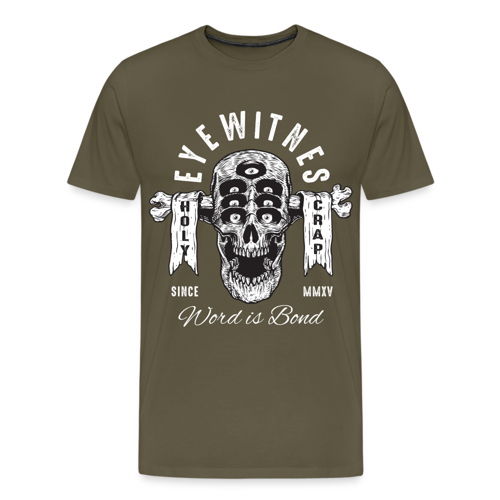 7-EYES Skull Totenkopf Premium T-Shirt Herren - Khaki