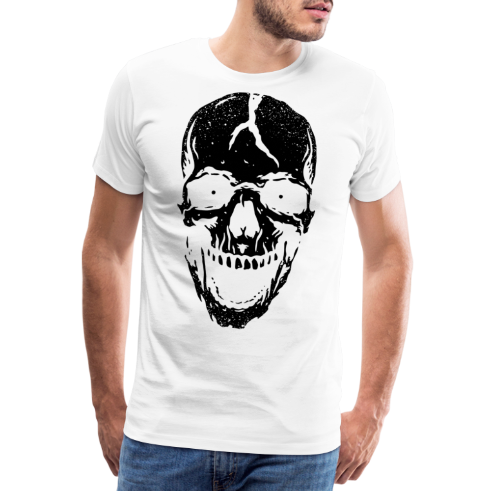 Dead Skull Totenkopf Premium T-Shirt Herren - Weiß