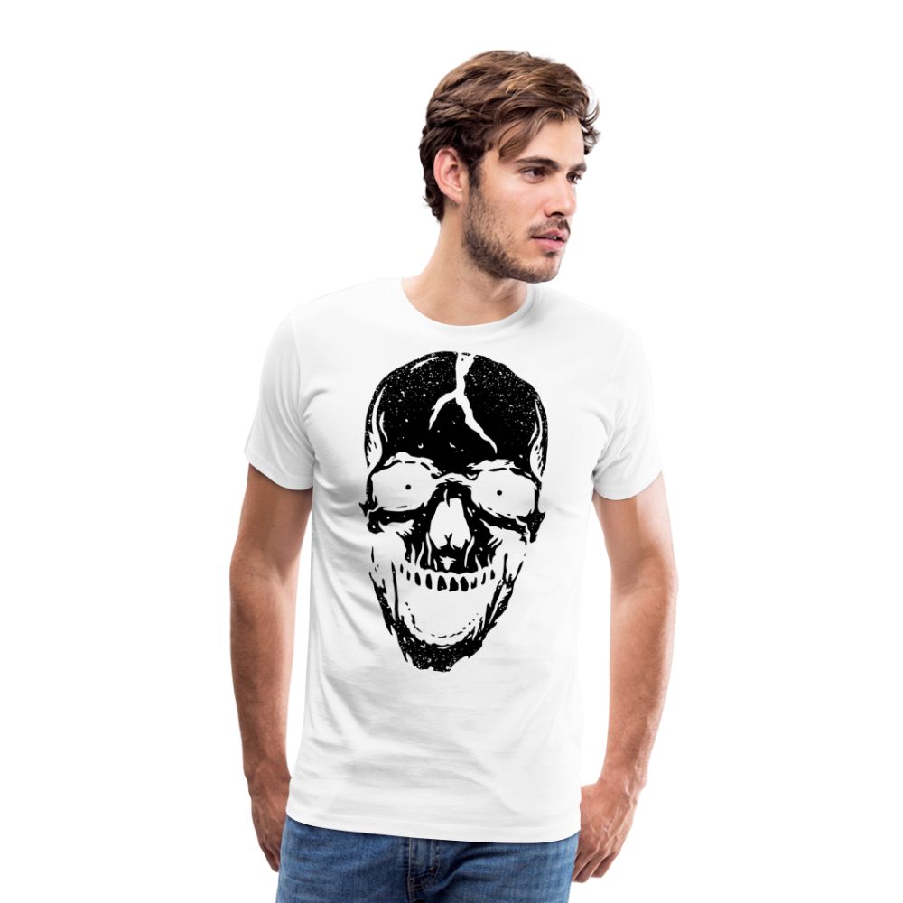 Dead Skull Totenkopf Premium T-Shirt Herren - Weiß