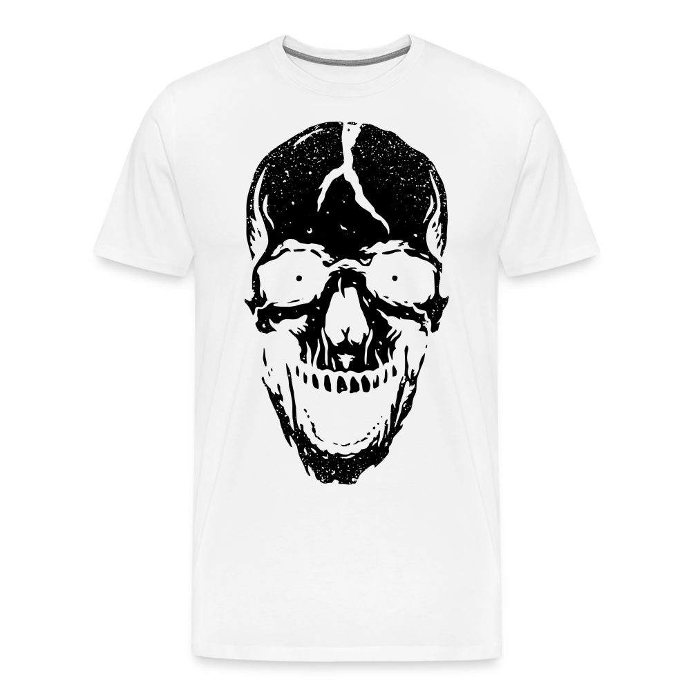 Dead Skull Totenkopf Premium T-Shirt Herren - Weiß
