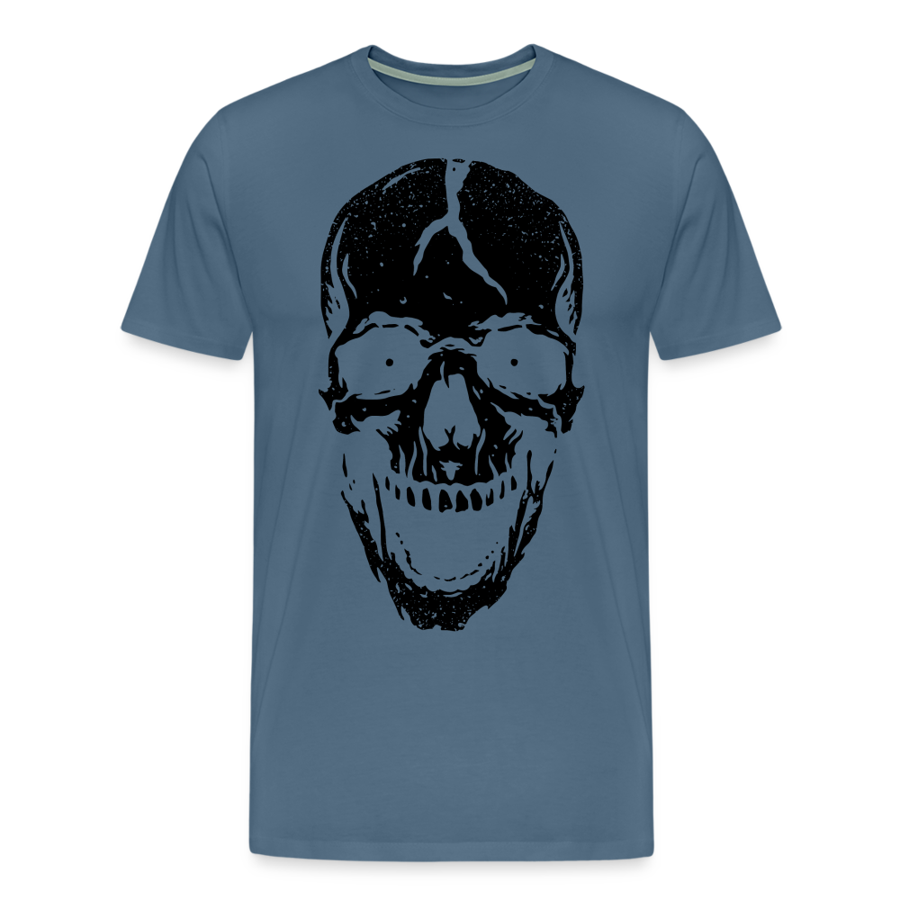 Dead Skull Totenkopf Premium T-Shirt Herren - Blaugrau