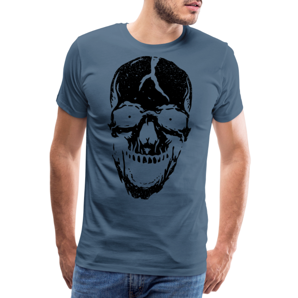 Dead Skull Totenkopf Premium T-Shirt Herren - Blaugrau