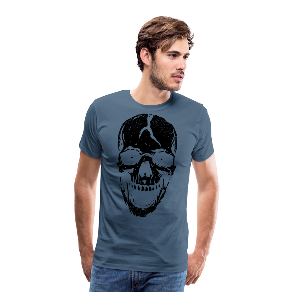 Dead Skull Totenkopf Premium T-Shirt Herren - Blaugrau