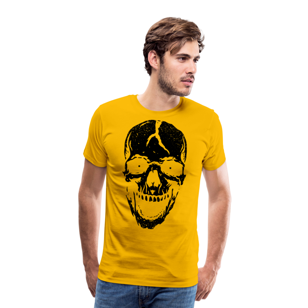 Dead Skull Totenkopf Premium T-Shirt Herren - Sonnengelb