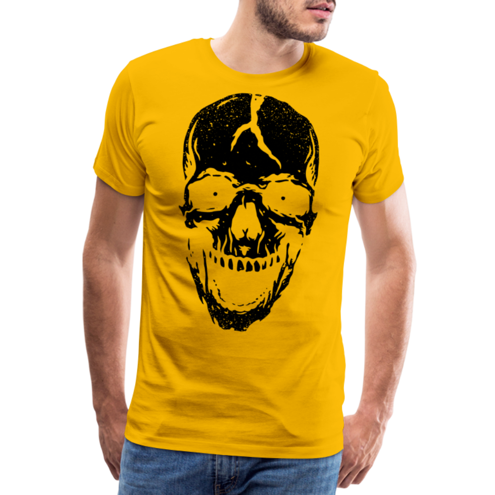 Dead Skull Totenkopf Premium T-Shirt Herren - Sonnengelb