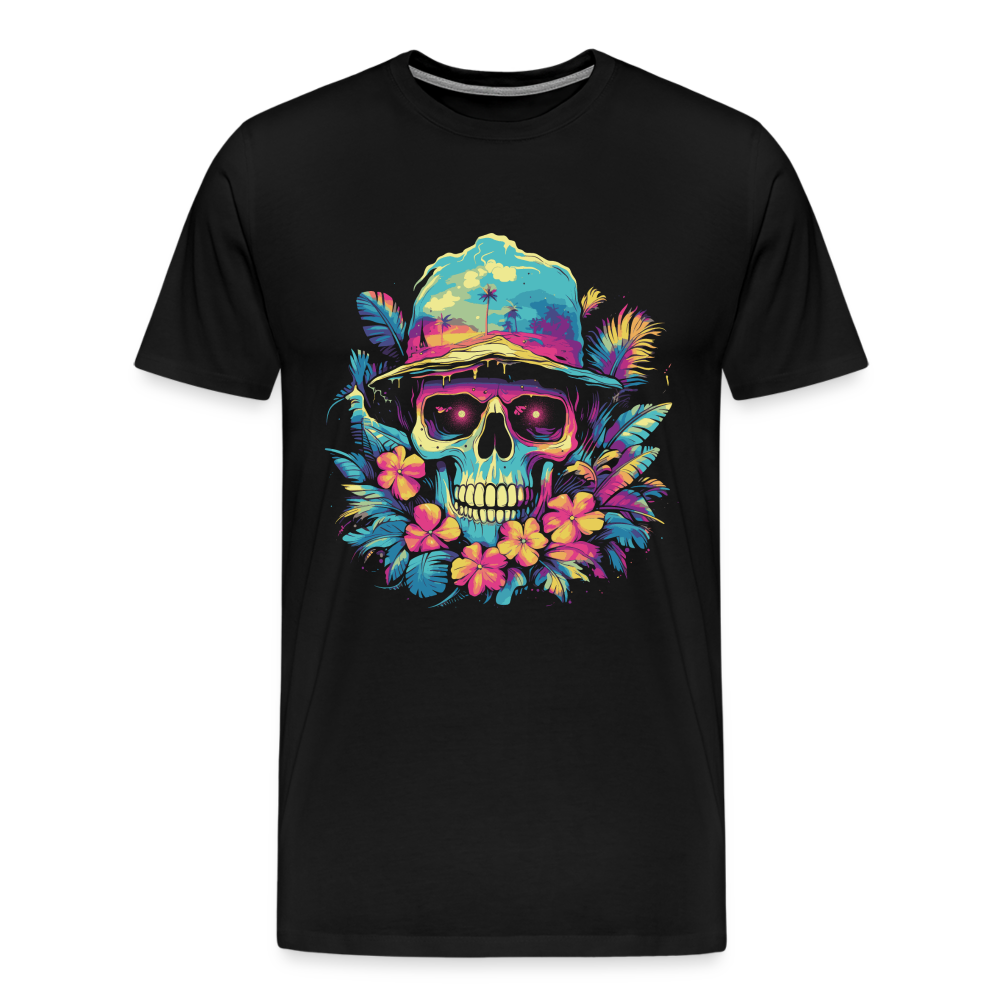 Summer Skull House Skull Totenkopf Premium T-Shirt Herren - Schwarz