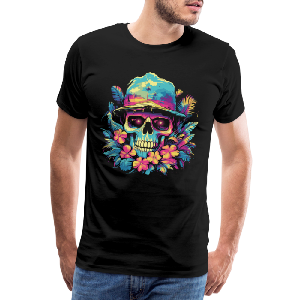 Summer Skull House Skull Totenkopf Premium T-Shirt Herren - Schwarz