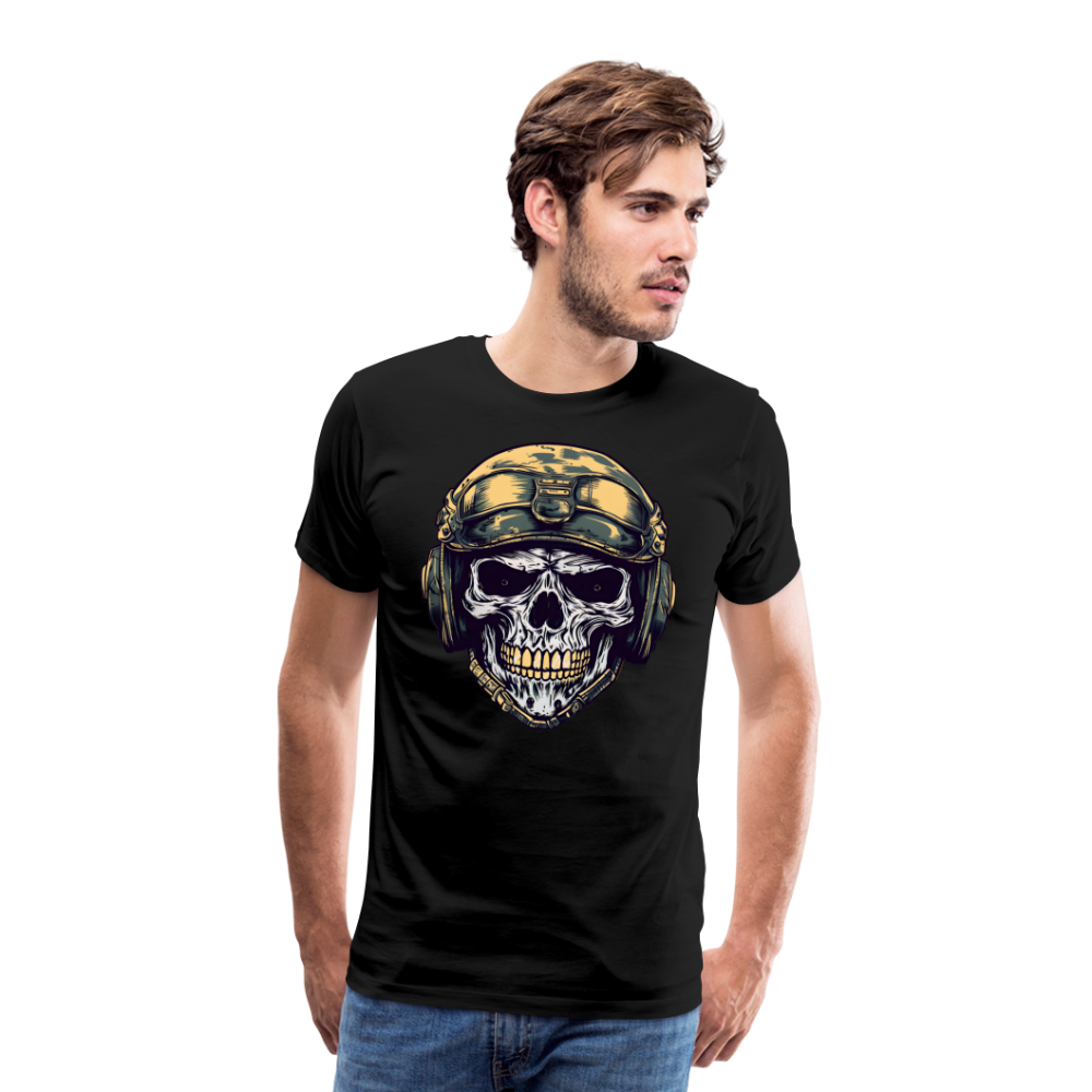 Military Skull Totenkopf Premium T-Shirt Herren - Schwarz