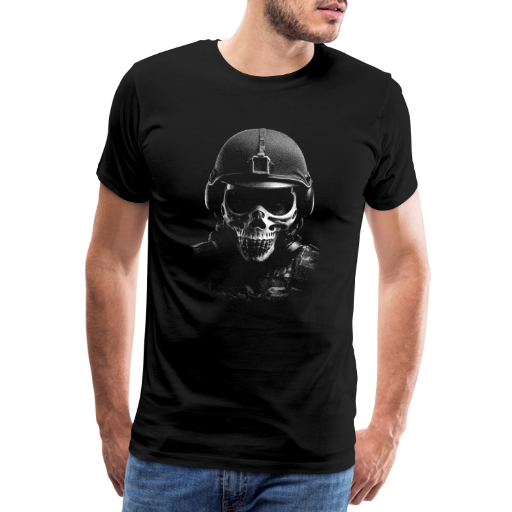 Military Skull modern Totenkopf Premium T-Shirt Herren - Schwarz