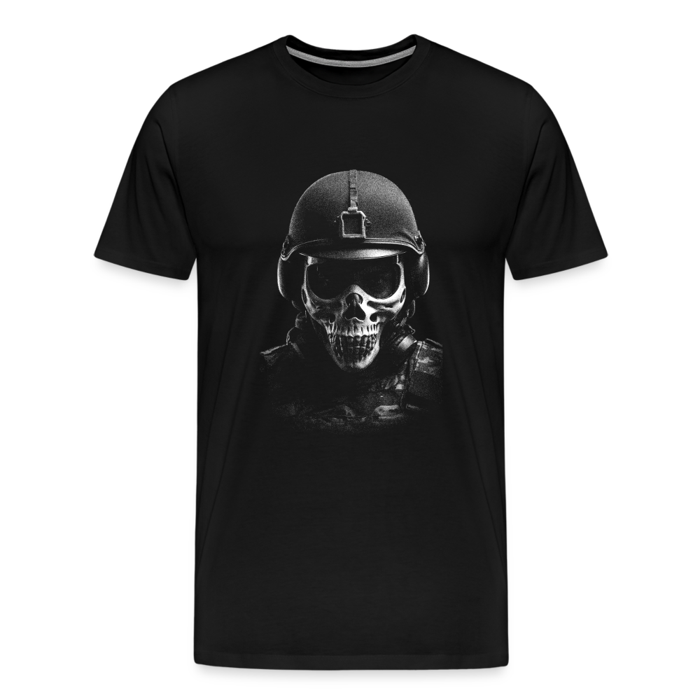 Military Skull modern Totenkopf Premium T-Shirt Herren - Schwarz