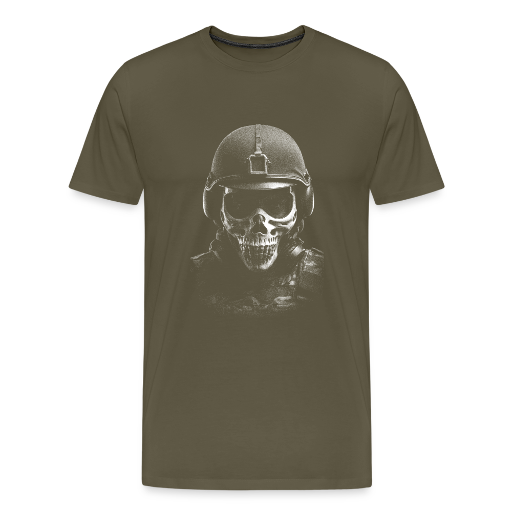 Military Skull modern Totenkopf Premium T-Shirt Herren - Khaki