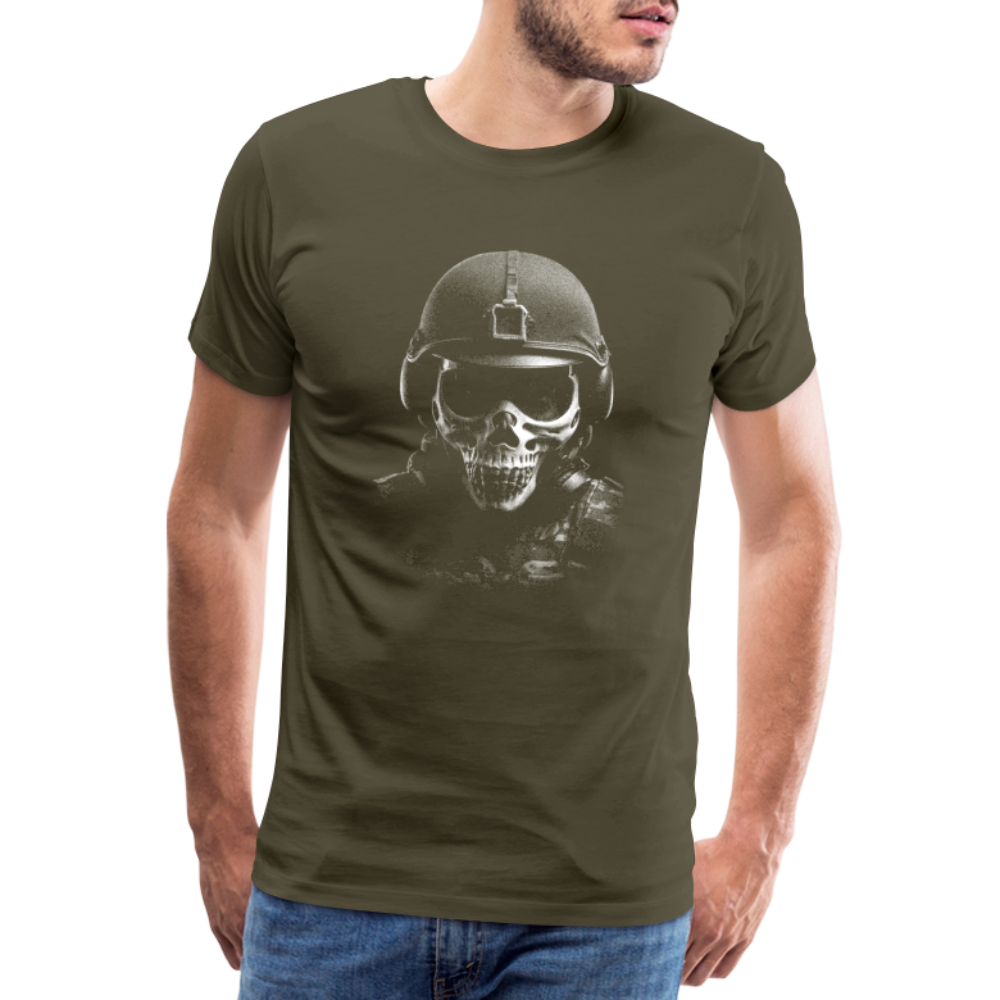 Military Skull modern Totenkopf Premium T-Shirt Herren - Khaki