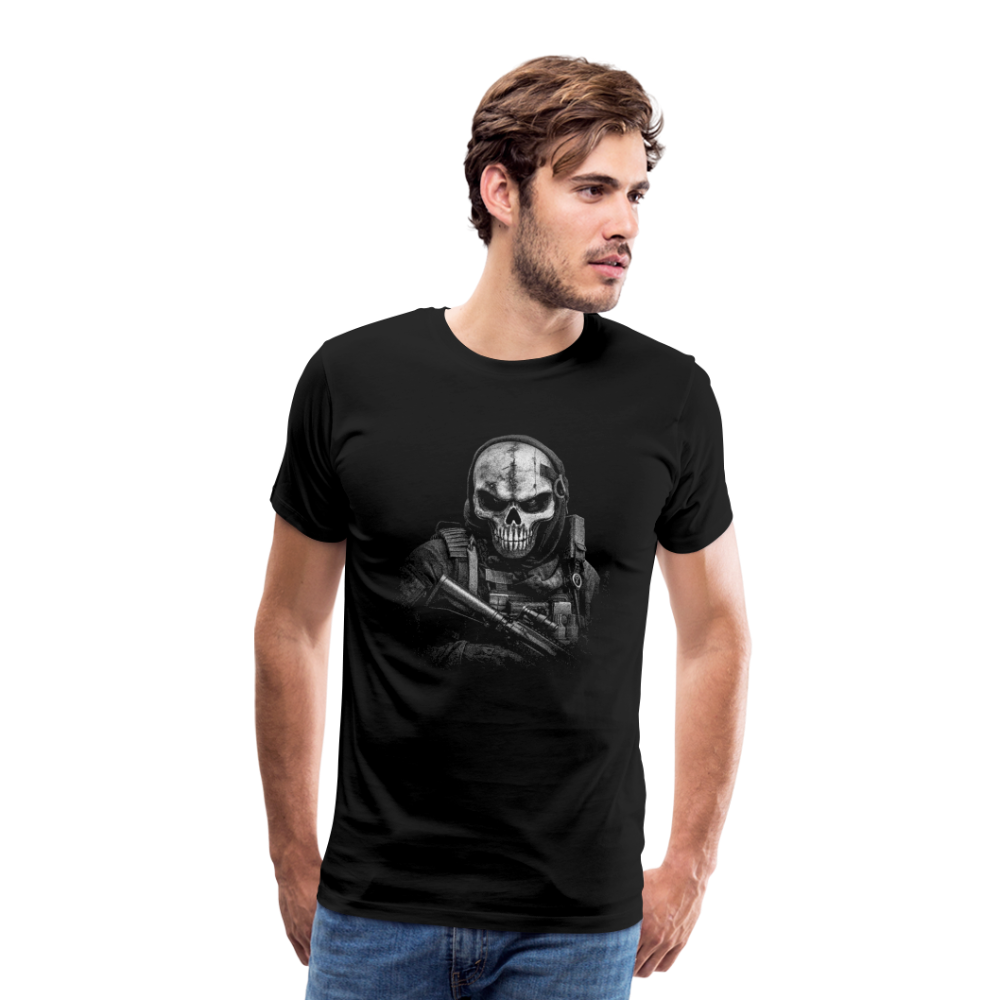 Military Skull case Totenkopf Premium T-Shirt Herren - Schwarz