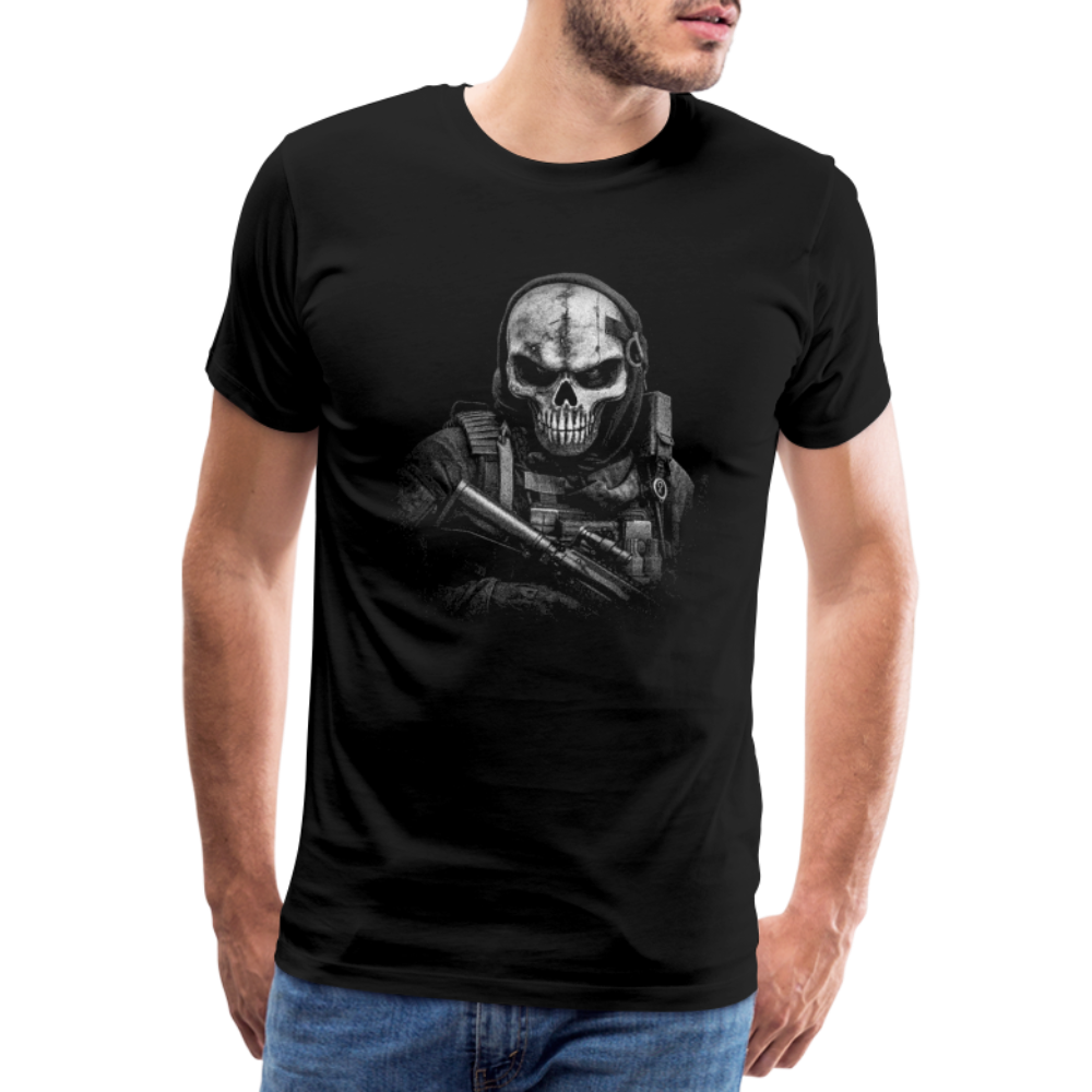 Military Skull case Totenkopf Premium T-Shirt Herren - Schwarz