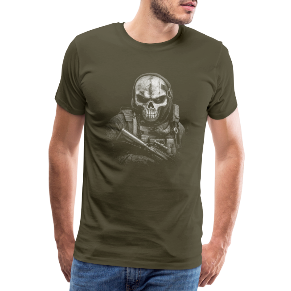 Military Skull case Totenkopf Premium T-Shirt Herren - Khaki
