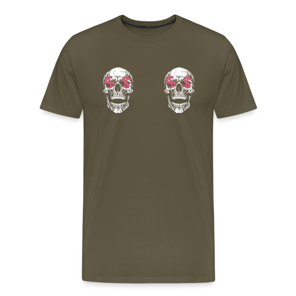 Skull Money Totenkopf Premium T-Shirt Herren - Khaki