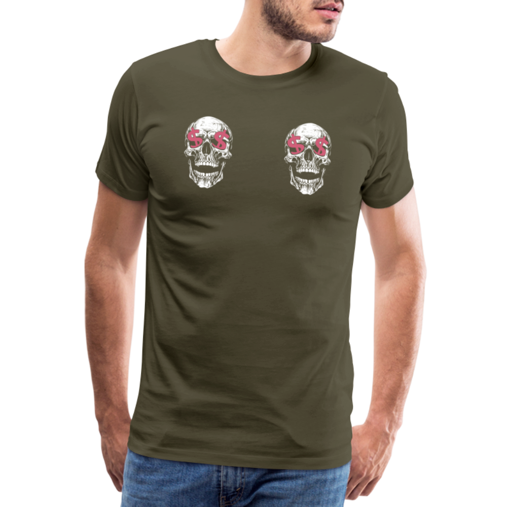 Skull Money Totenkopf Premium T-Shirt Herren - Khaki