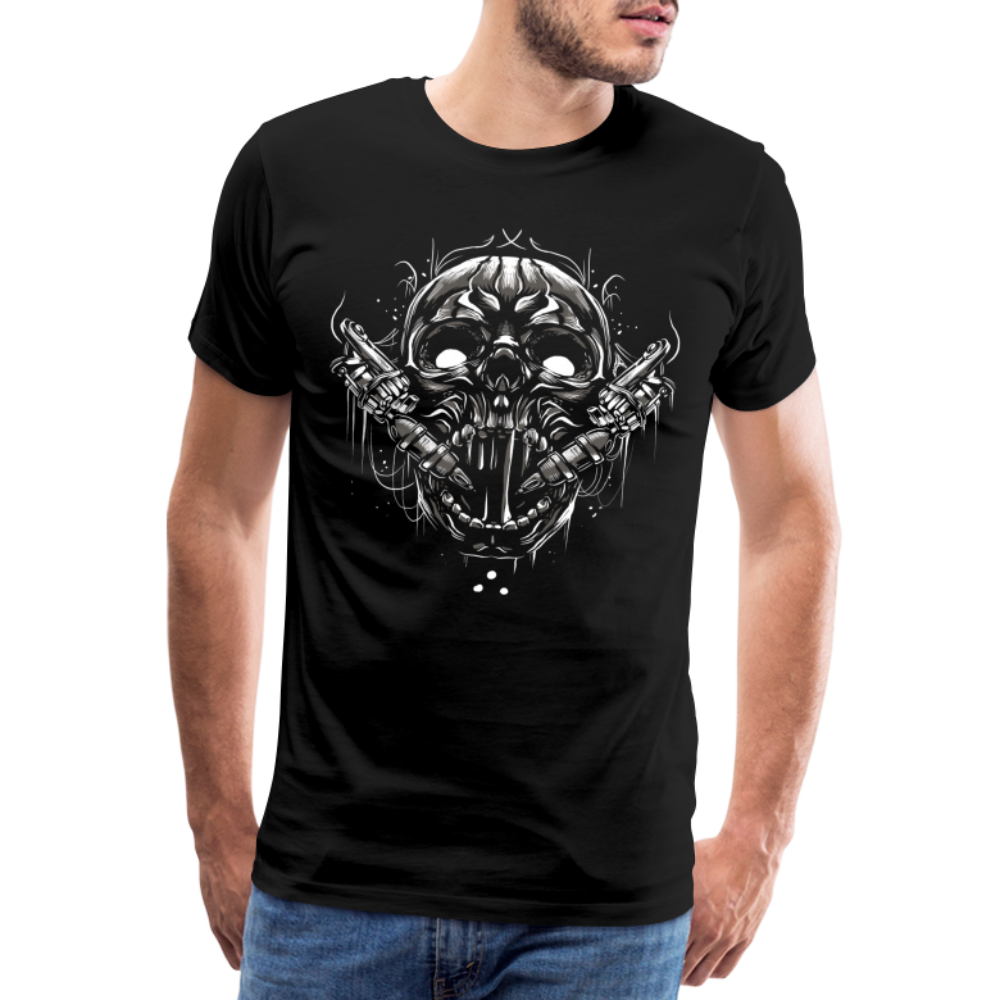 Skull Tattoo Totenkopf Premium T-Shirt Herren - Schwarz