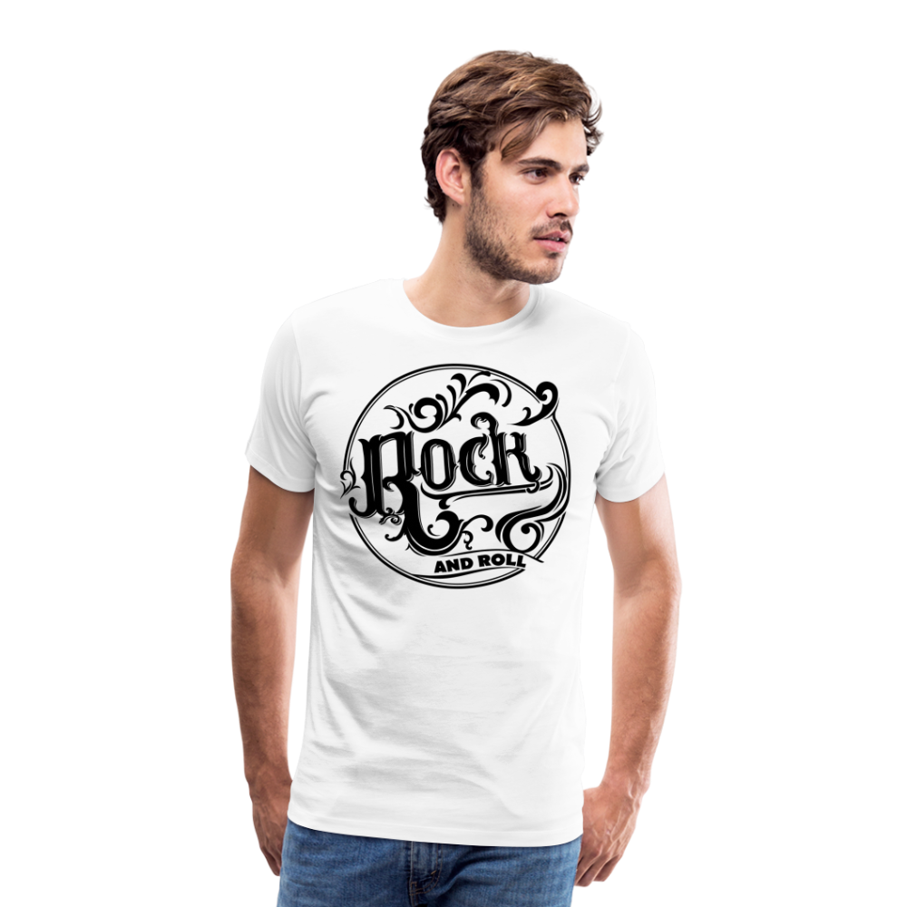 Rock and Roll 1 Premium T-Shirt Herren - Weiß