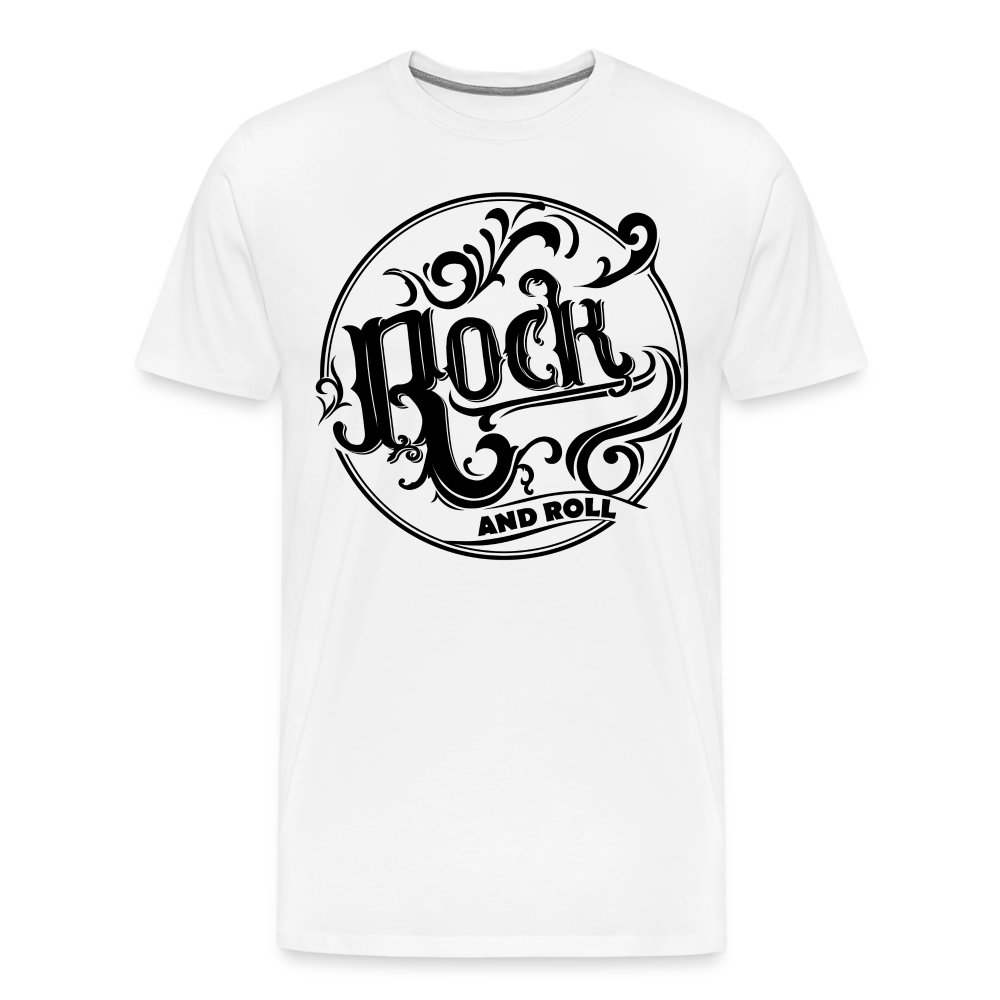 Rock and Roll 1 Premium T-Shirt Herren - Weiß