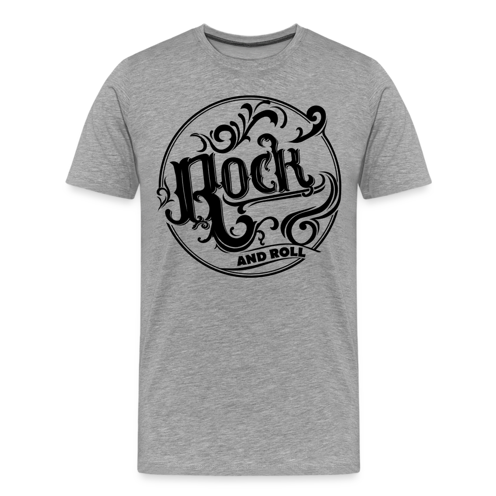 Rock and Roll 1 Premium T-Shirt Herren - Grau meliert