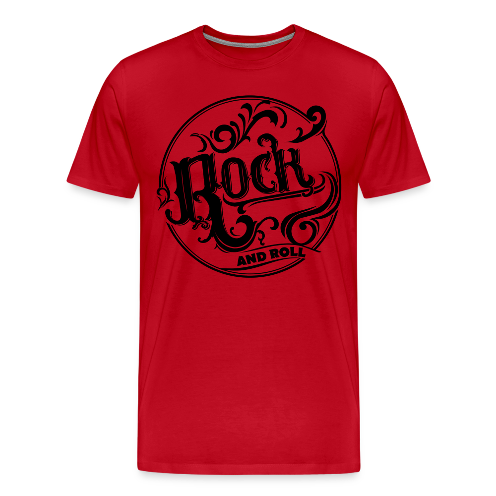 Rock and Roll 1 Premium T-Shirt Herren - Rot