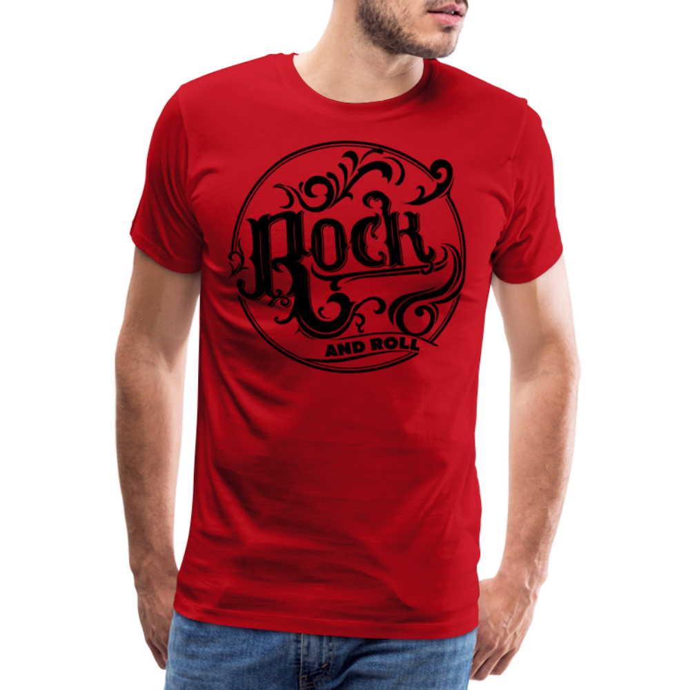 Rock and Roll 1 Premium T-Shirt Herren - Rot