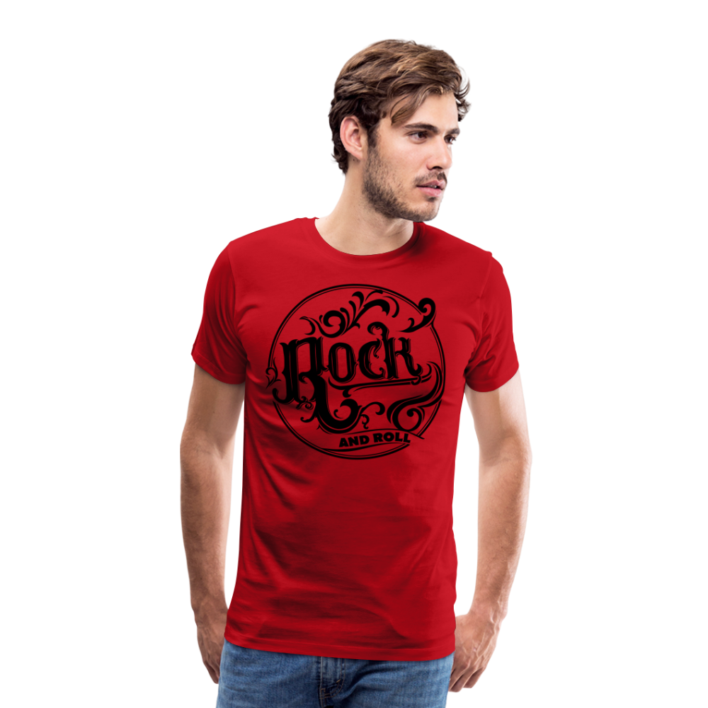 Rock and Roll 1 Premium T-Shirt Herren - Rot