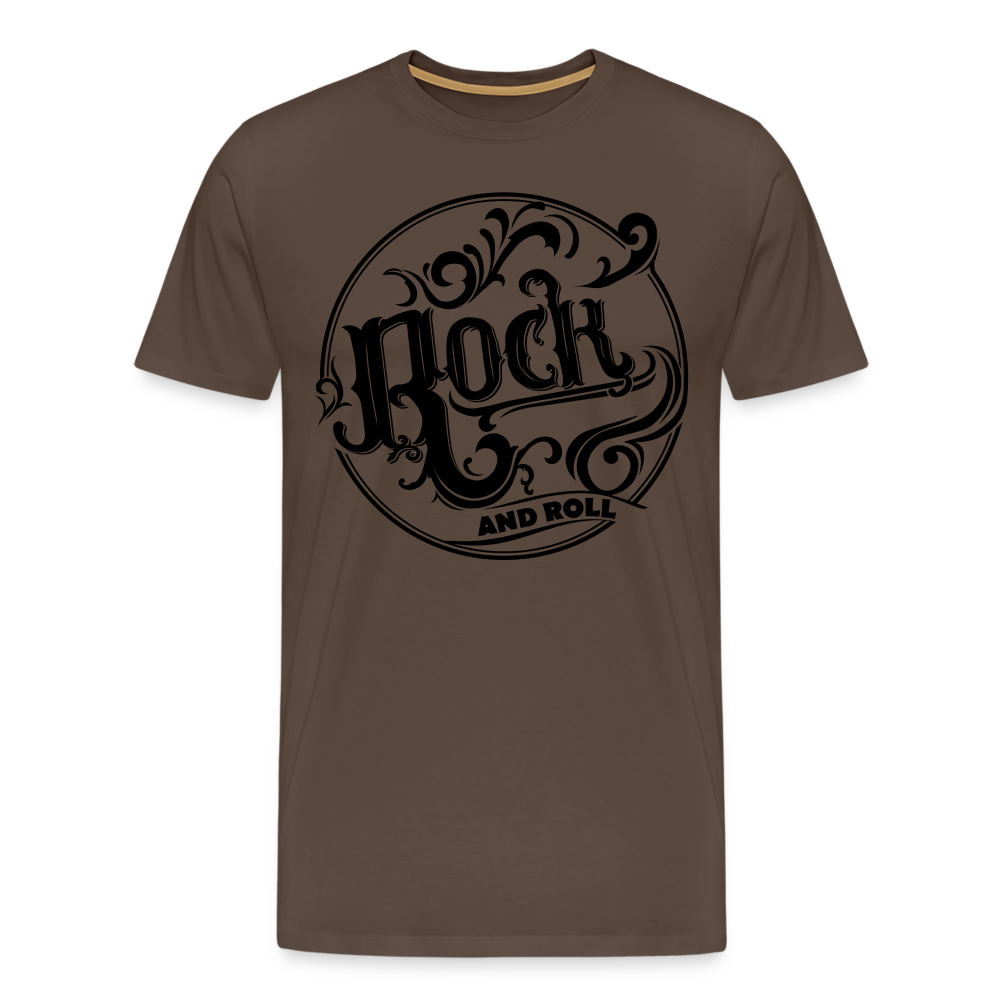 Rock and Roll 1 Premium T-Shirt Herren - Edelbraun