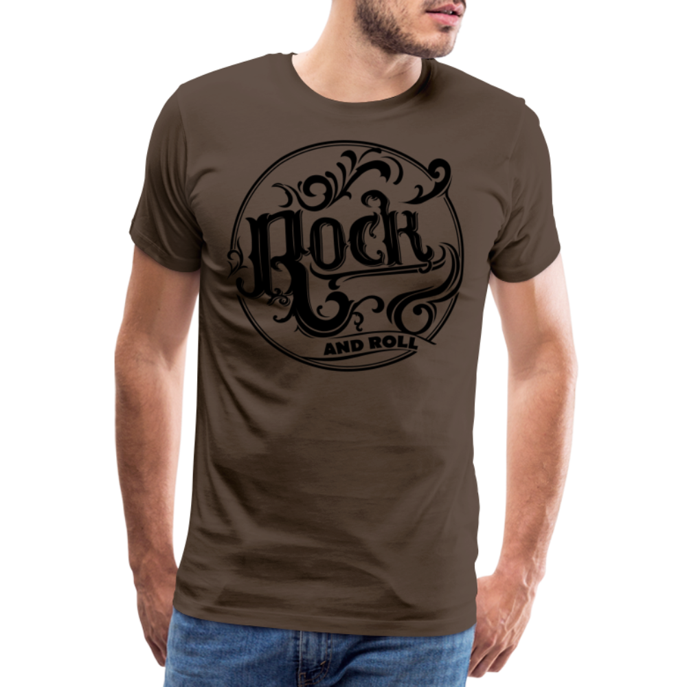 Rock and Roll 1 Premium T-Shirt Herren - Edelbraun