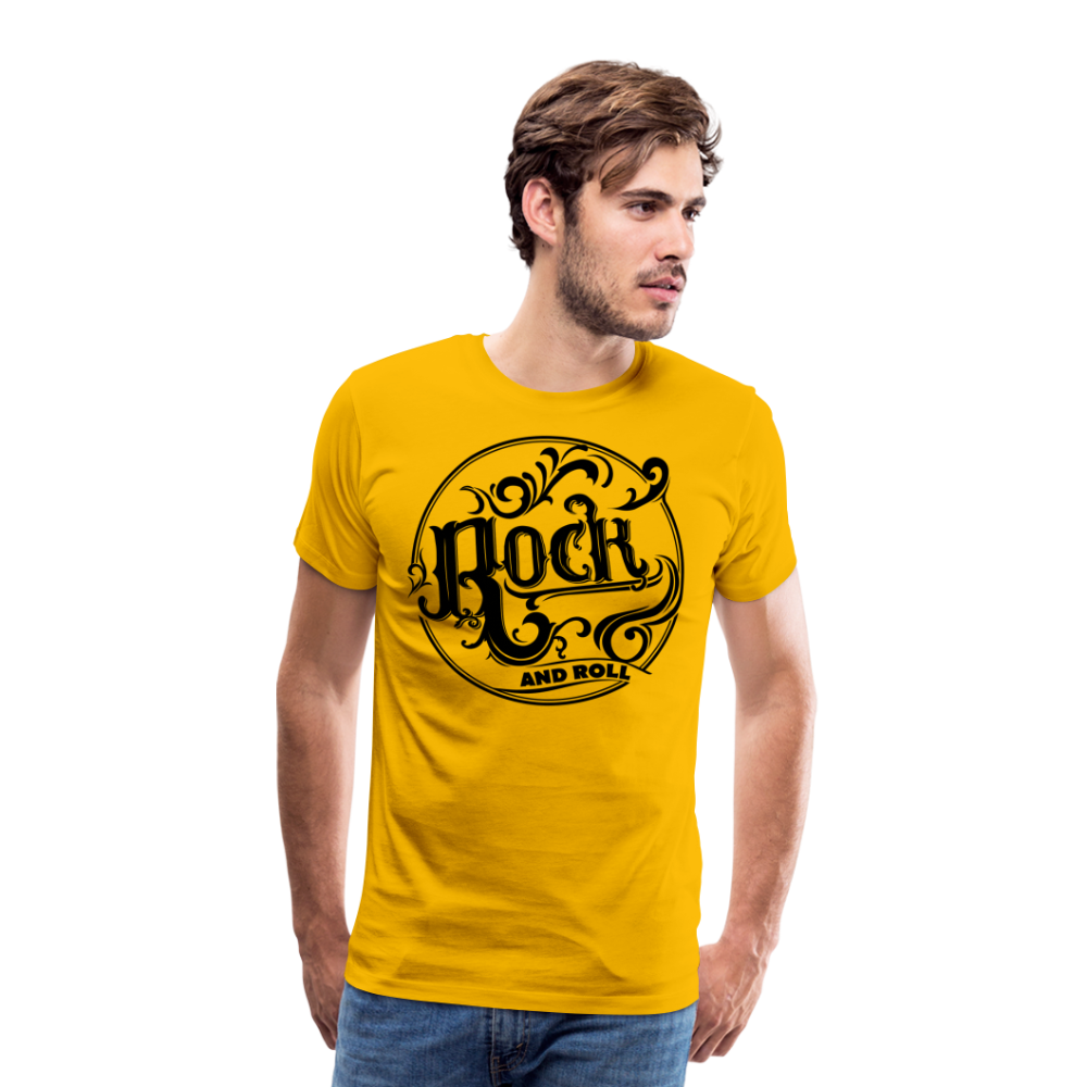 Rock and Roll 1 Premium T-Shirt Herren - Sonnengelb