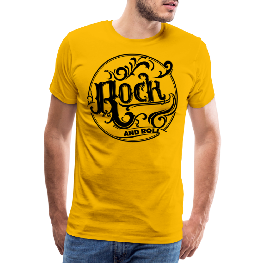 Rock and Roll 1 Premium T-Shirt Herren - Sonnengelb