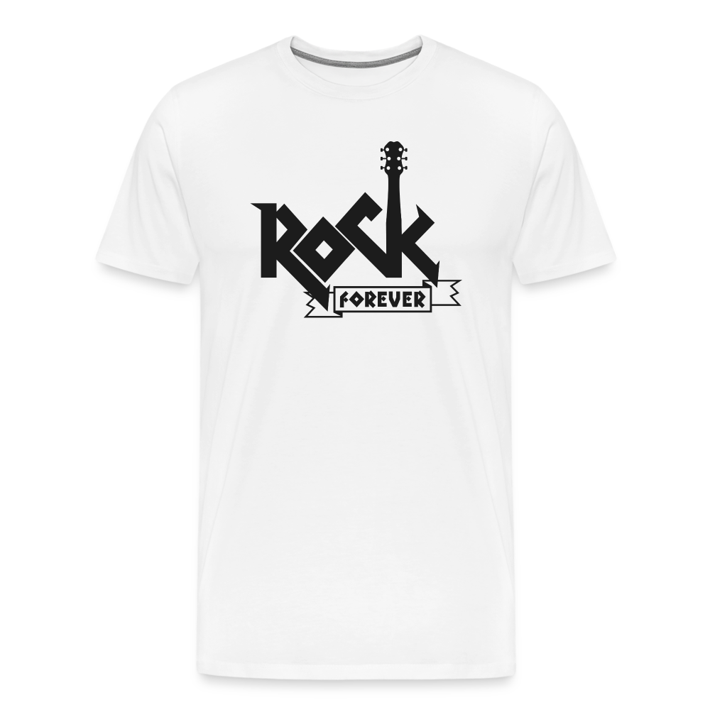 Rock forever Rock and Roll Premium T-Shirt Herren - Weiß