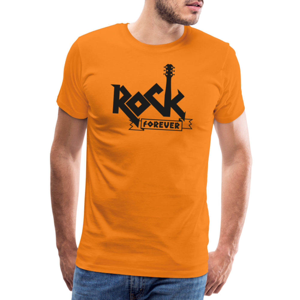 Rock forever Rock and Roll Premium T-Shirt Herren - Orange