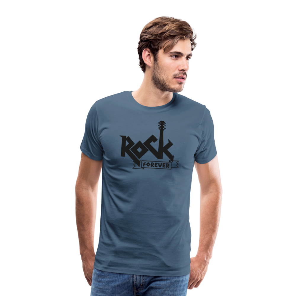 Rock forever Rock and Roll Premium T-Shirt Herren - Blaugrau