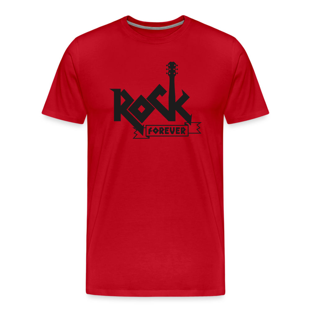 Rock forever Rock and Roll Premium T-Shirt Herren - Rot