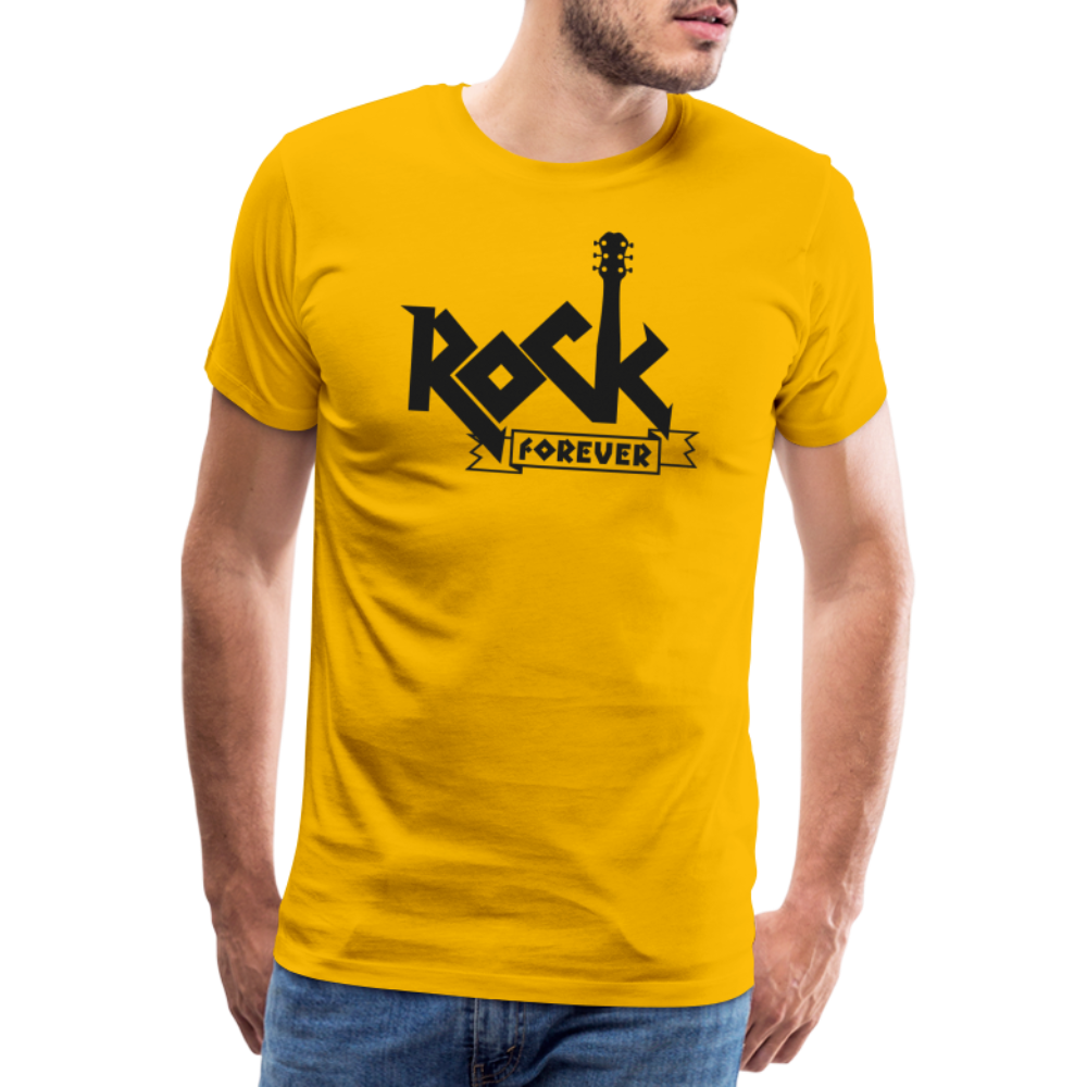 Rock forever Rock and Roll Premium T-Shirt Herren - Sonnengelb