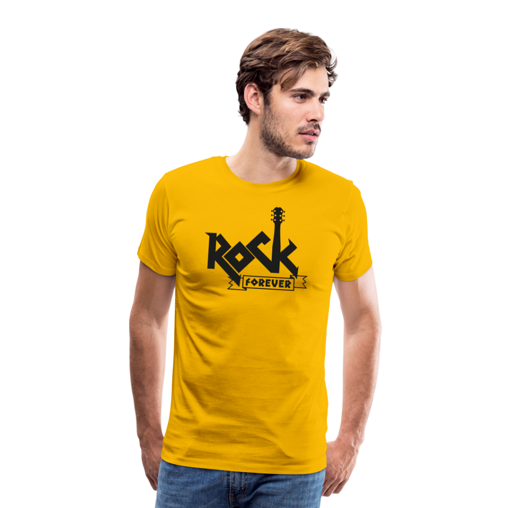 Rock forever Rock and Roll Premium T-Shirt Herren - Sonnengelb