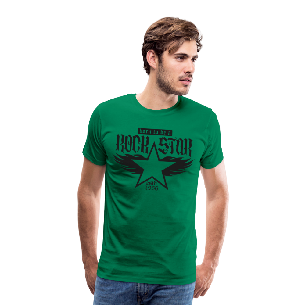 Rock Star Rock and Roll Premium T-Shirt Herren - Kelly Green