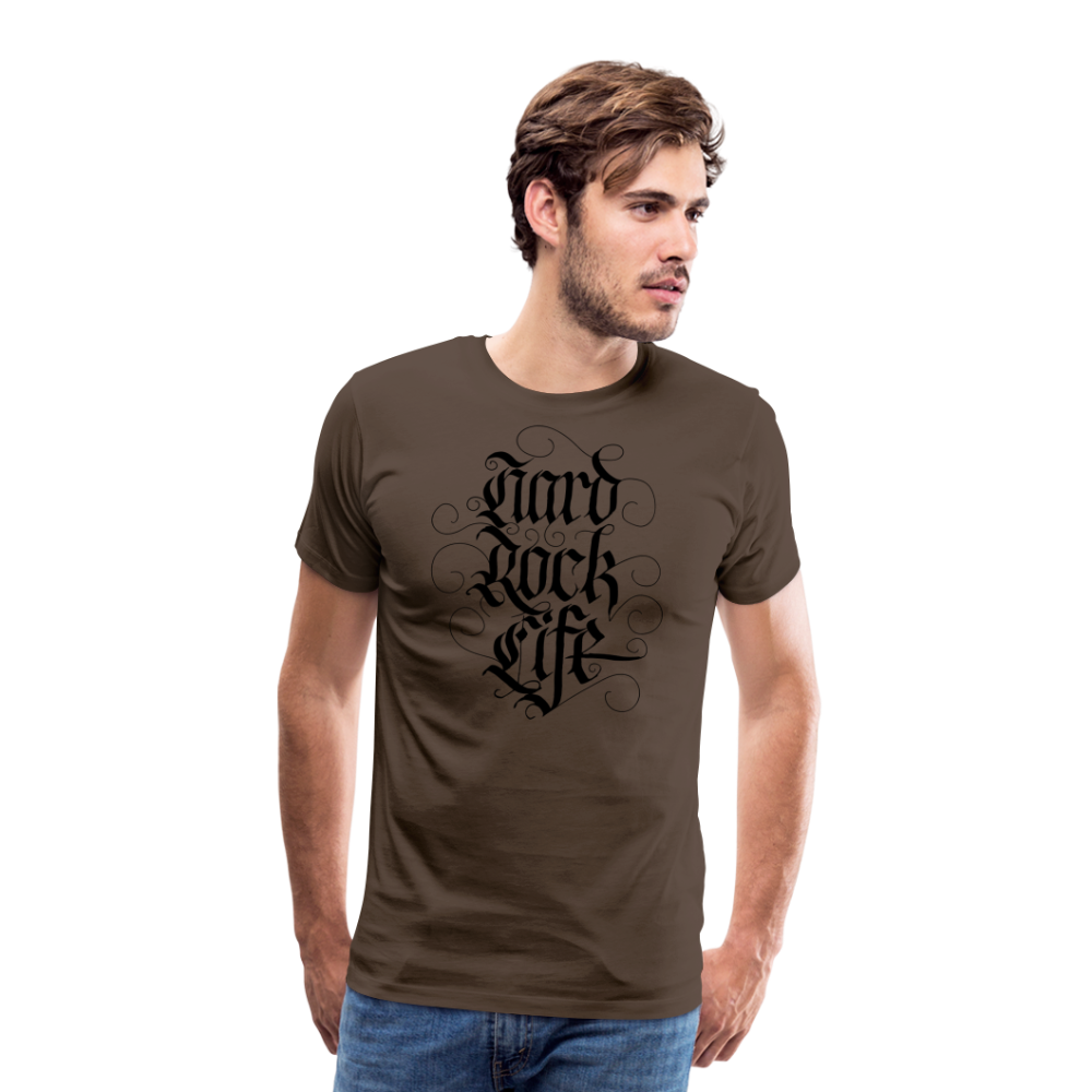 Hard Rock Life Rock and Roll Premium T-Shirt Herren - Edelbraun