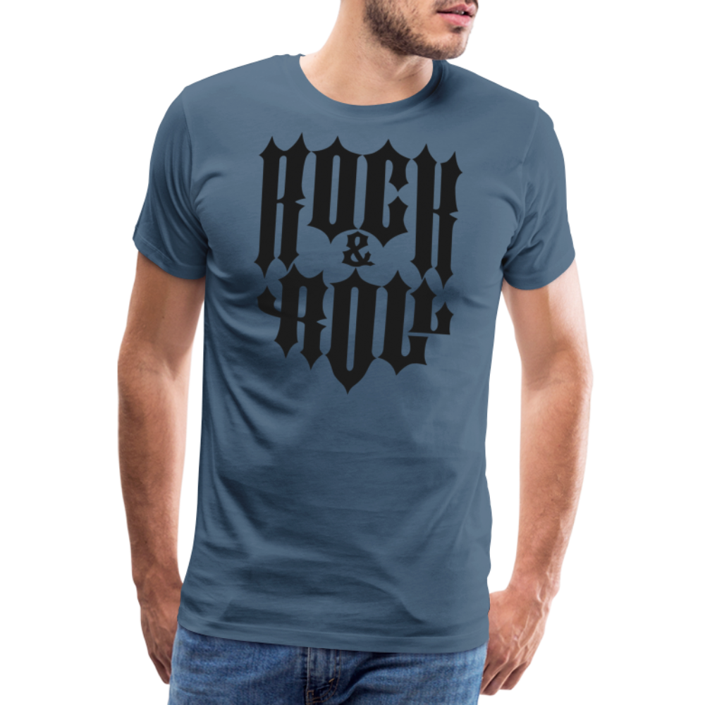 Rock and Roll 2 Premium T-Shirt Herren - Blaugrau