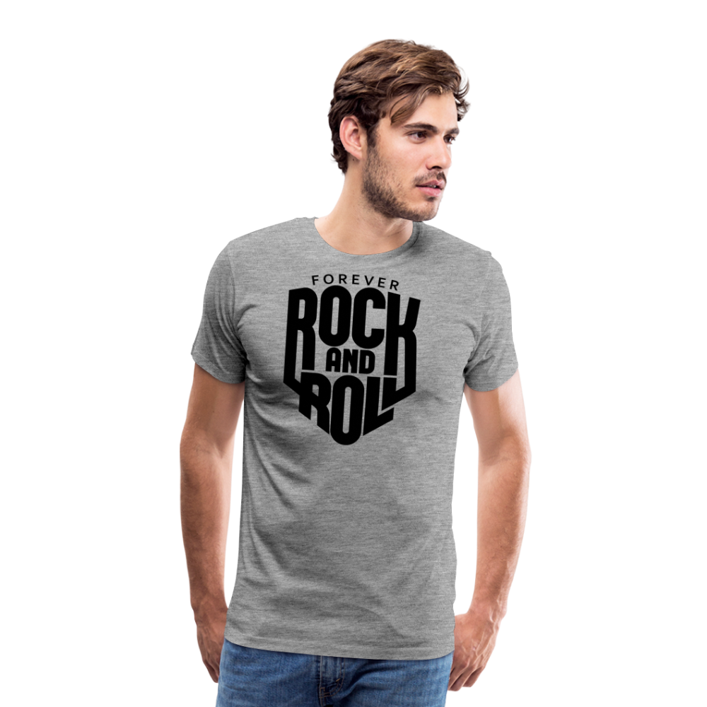 Forever Rock and Roll Premium T-Shirt Herren - Grau meliert