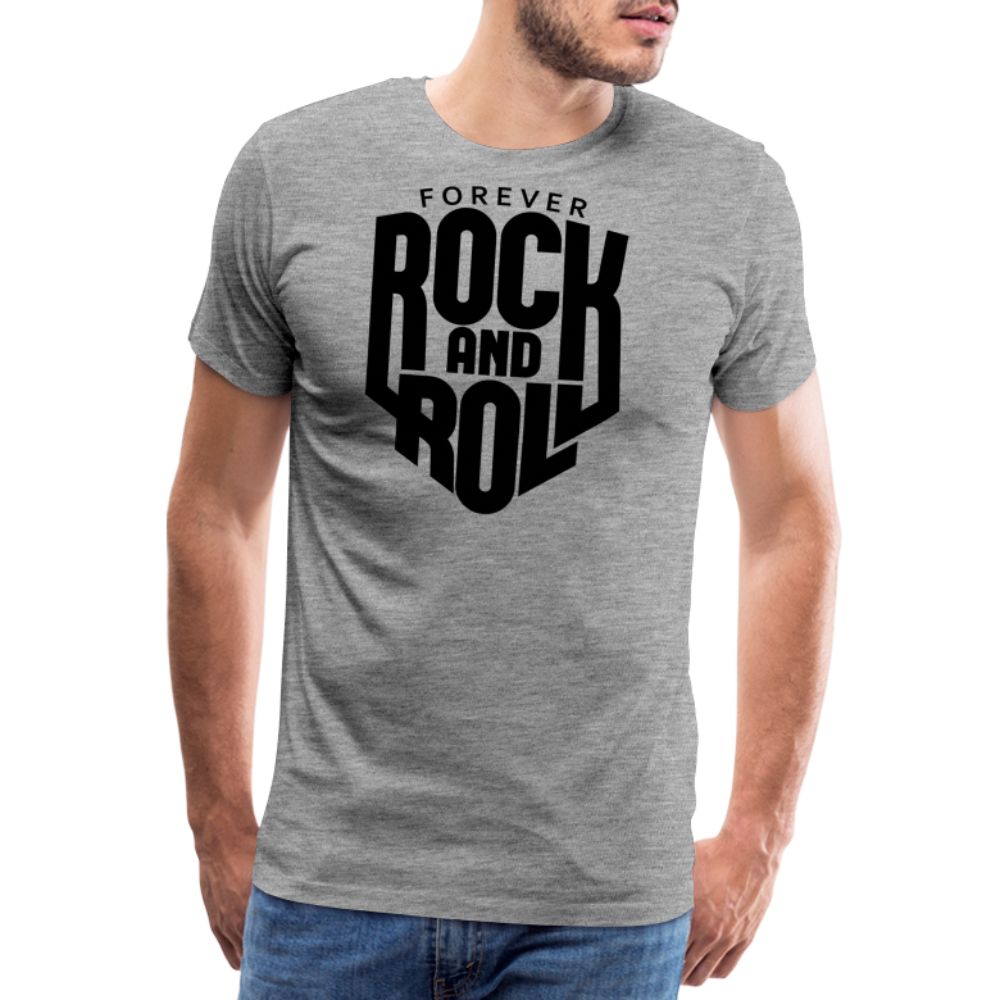 Forever Rock and Roll Premium T-Shirt Herren - Grau meliert