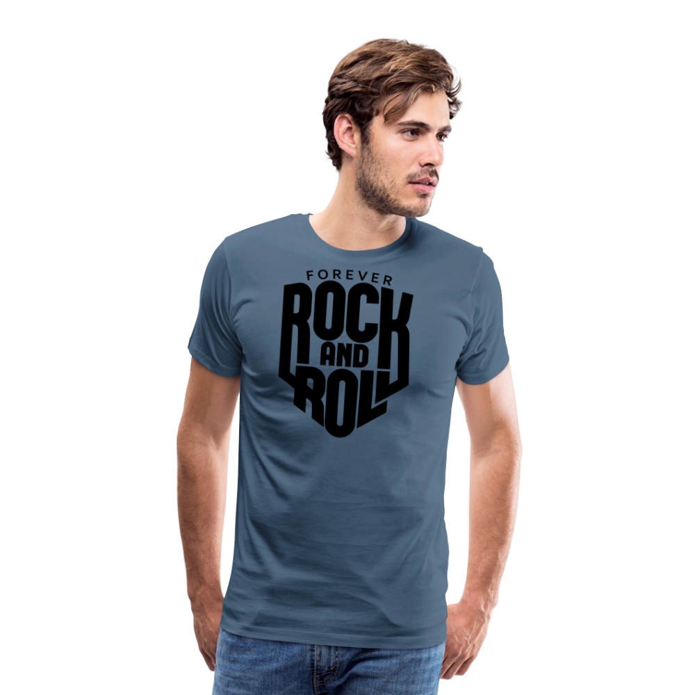 Forever Rock and Roll Premium T-Shirt Herren - Blaugrau